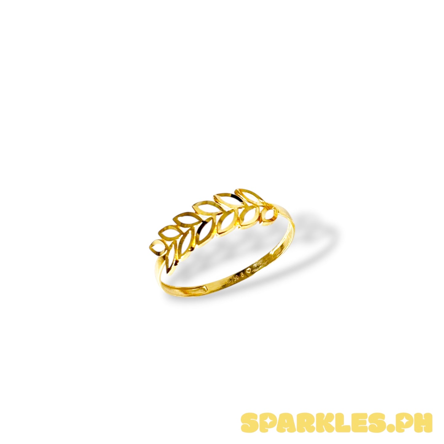 MT - 18k Saudi Gold Palay Ring Size 8