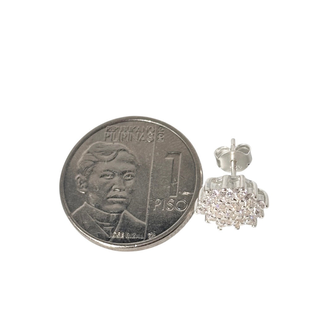 92.5 Sterling Silver - Snowflake Earrings