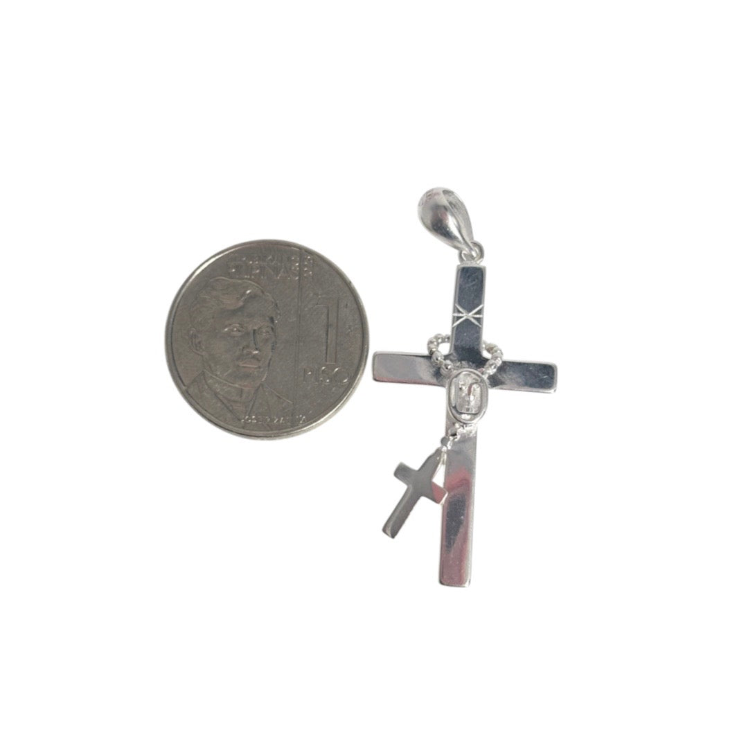 MT - 92.5 Sterling Silver - Faith Cross Pendant