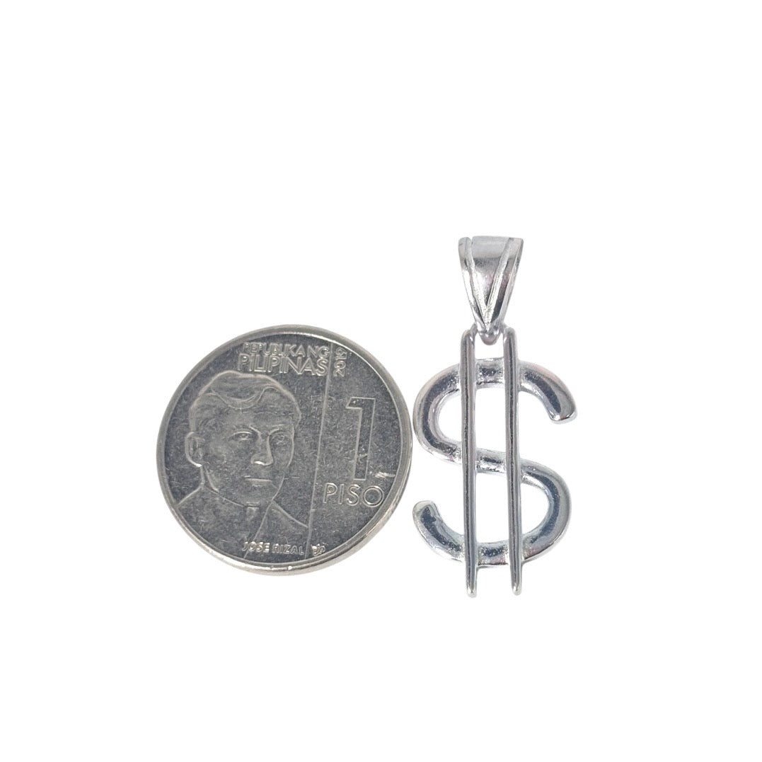 92.5 Sterling Silver - Dollar Pendant