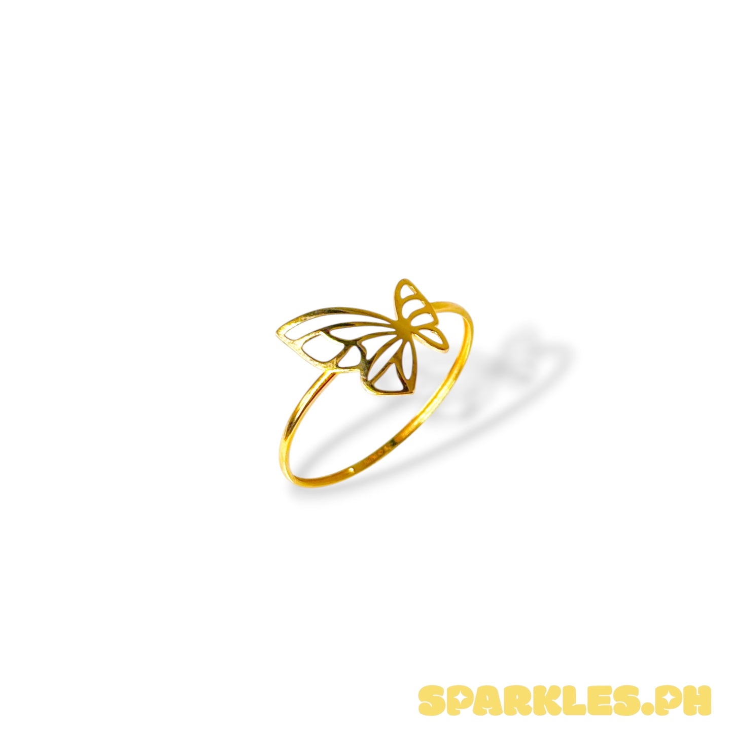 MT - 18k Saudi Gold Mariposa Ring Size 8