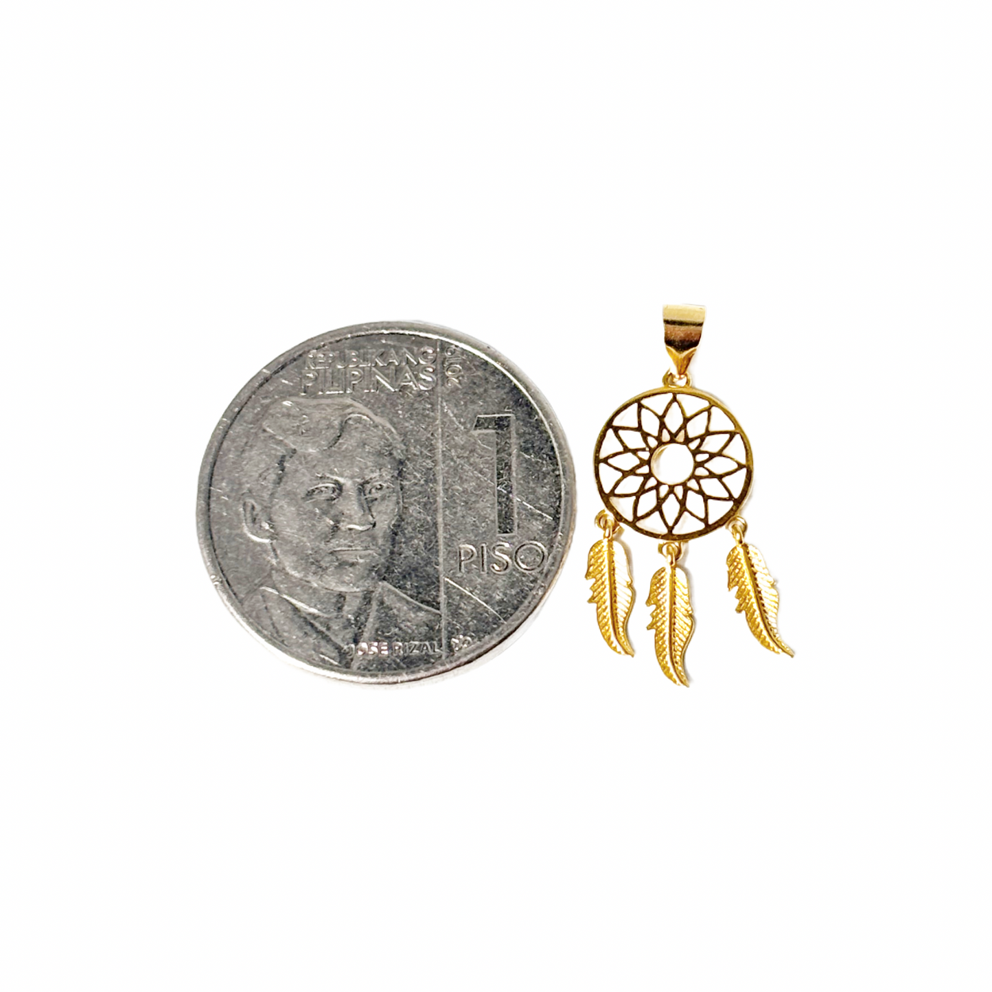 18k Saudi Gold Dream Charm Pendant