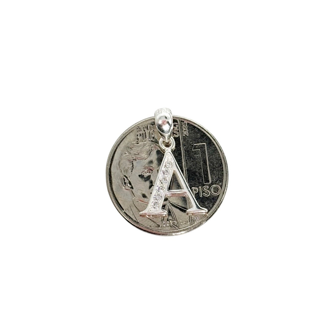 MT - 92.5 Sterling Silver - Letter A Pendant