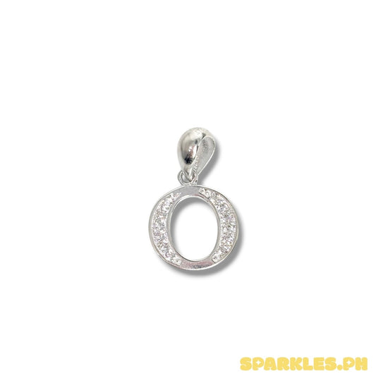 MT - 92.5 Sterling Silver - Letter O Pendant