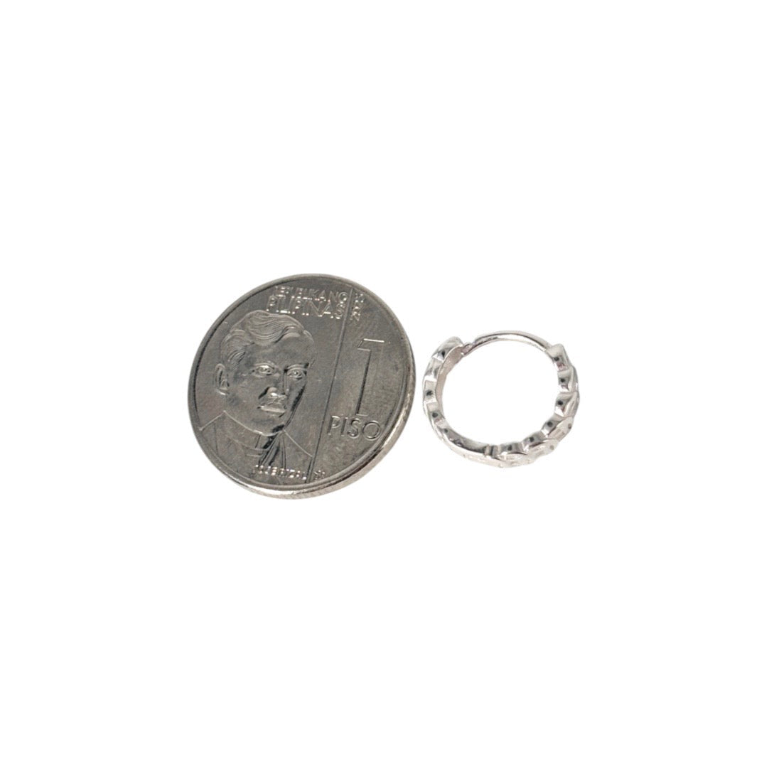 92.5 Sterling Silver - Love Bar Necklace + 92.5 Sterling Silver - Money Catcher Earrings