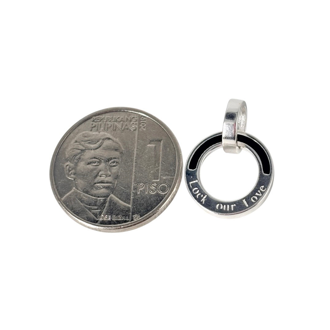 92.5 Sterling Silver - Lock our Love Pendant