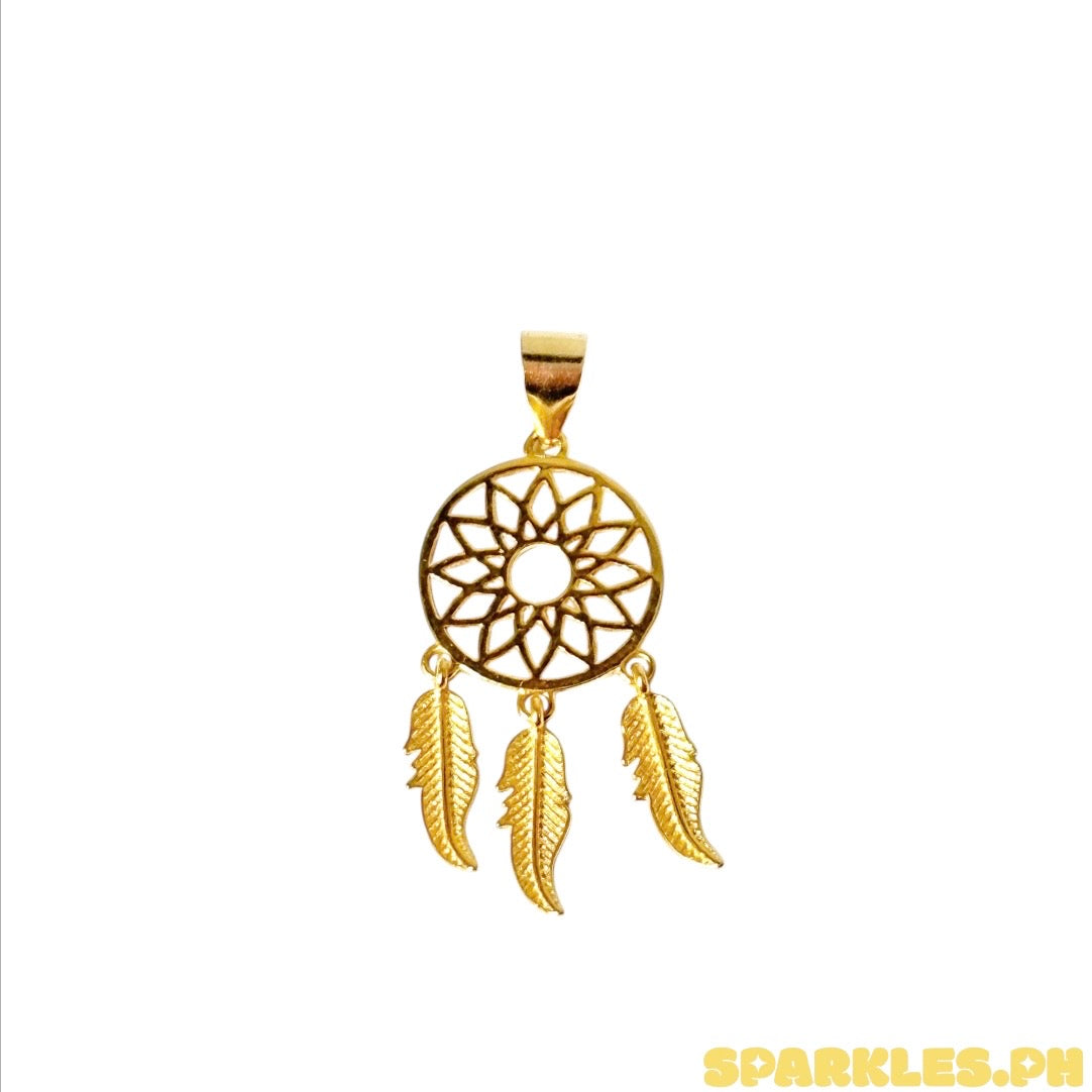 18k Saudi Gold Dream Charm Pendant