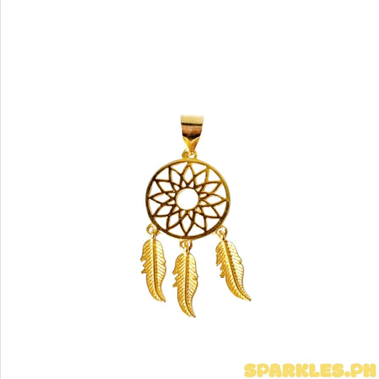 18k Saudi Gold Dream Charm Pendant
