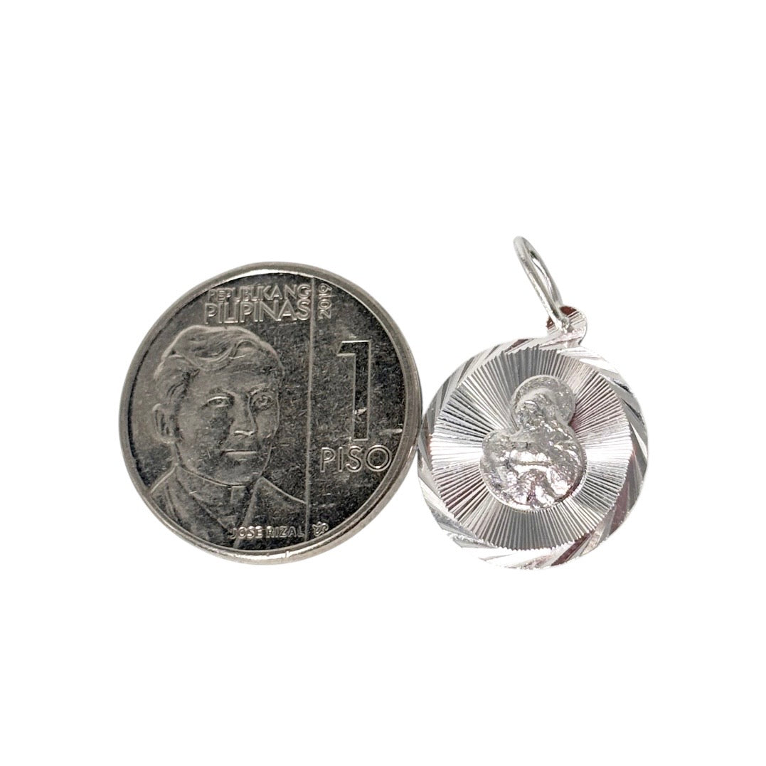 92.5 Sterling Silver - Mary and Child Medallion