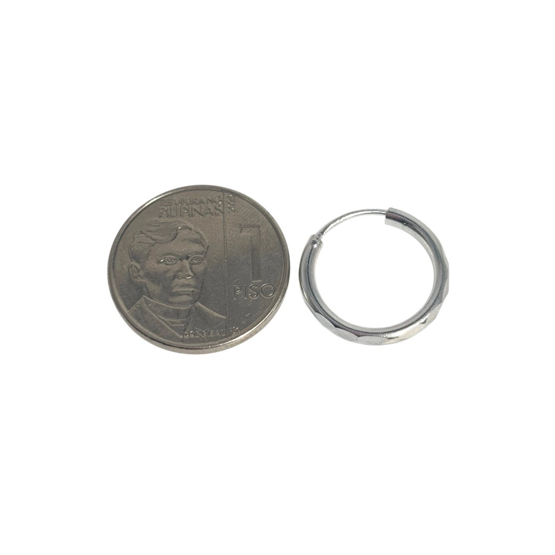 MT - 92.5 Sterling Silver - 15mm Loop Earrings