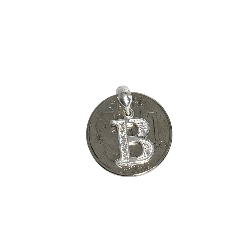 MT - 92.5 Sterling Silver - Letter B Pendant
