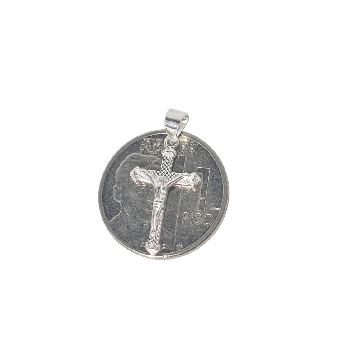 92.5 Sterling Silver - Jesus on Cross Pendant