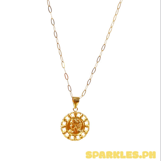 18k saudi gold micro paperclip chain solid pawnable-18 + 18k Mini Queen Elizabeth Saudi Gold Lightweight