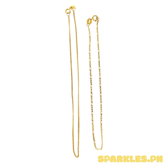 18k Saudi Gold Figaru Bracelet + 18k Saudi Gold Cadena BRACELET W/O Extender 7.5"