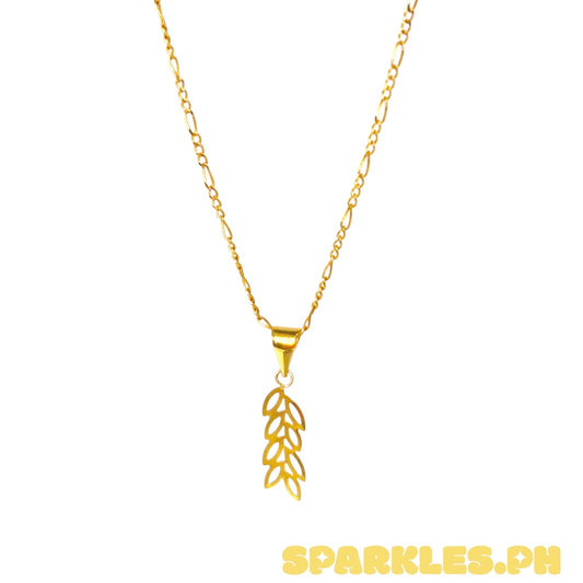 18k Saudi Gold Figaru 18' Chain Solid Pawnable Lightweight+18K Saudi Gold Palay Pendant Solid Pawnable