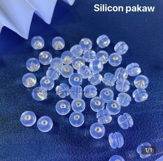 Silicon Pakaw for Earrings 18k Saudi Gold
