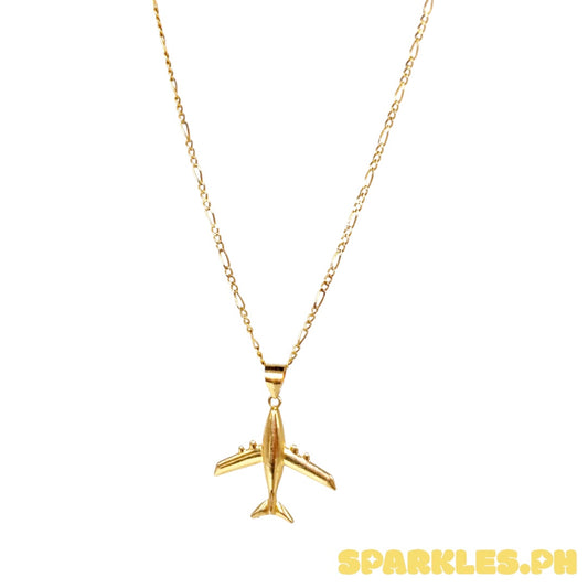 18k Saudi Gold Figaru Chain 20" + 18k Saudi Gold Air Jet Pendant