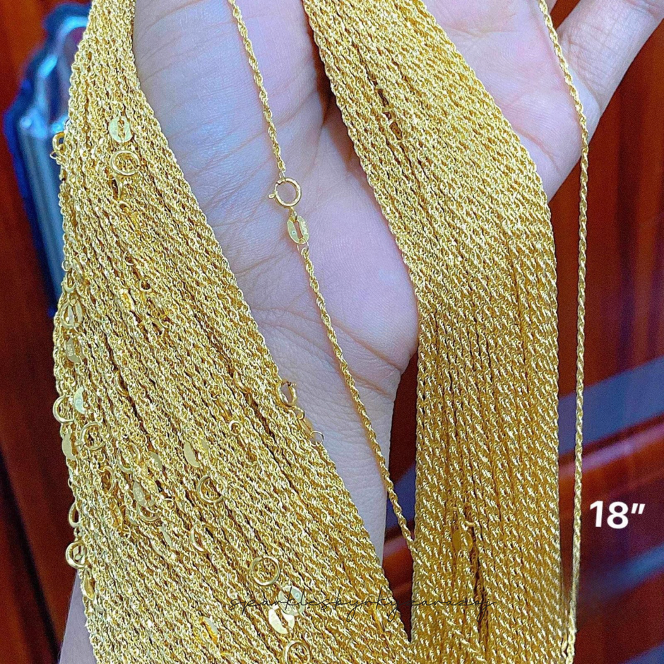 18k Gold Lightweight Chains – Sparkles.ph