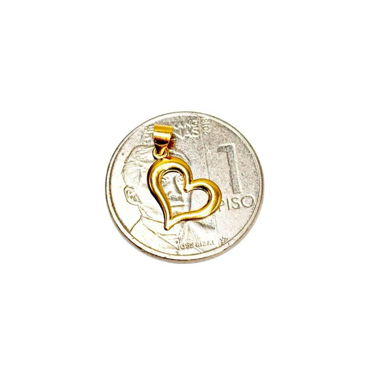 18k Saudi Gold Tauco Chain Level 1 + 18k Saudi Gold Mini Love PENDANT
