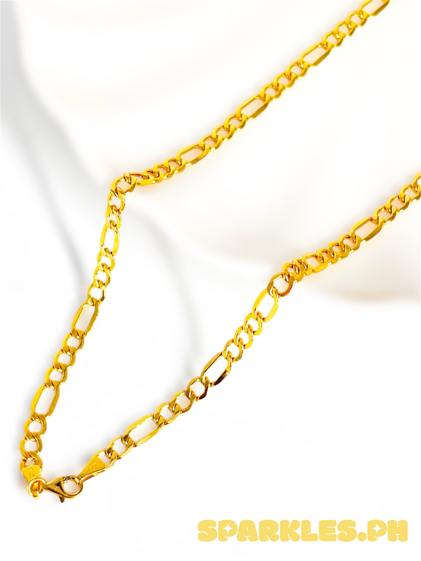 18k Saudi Gold Figaru Chain 5MM 20" - SKUAP1526CHA3