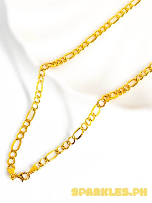 18k Saudi Gold Figaru Chain 5MM 20" - SKUAP1526CHA3
