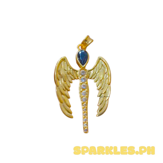 AMPAW/HOLLOW 18k Saudi Gold Angel Pendant