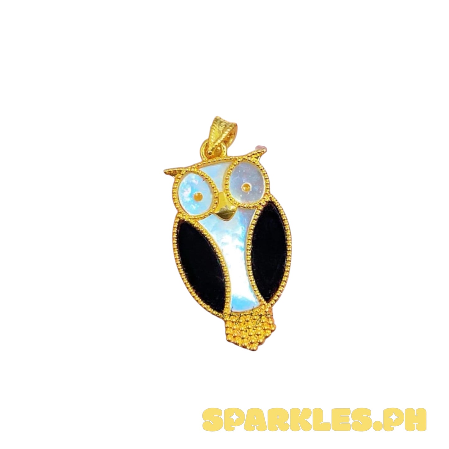 AMPAW/HOLLOW 18k Saudi Gold Owl Pendant