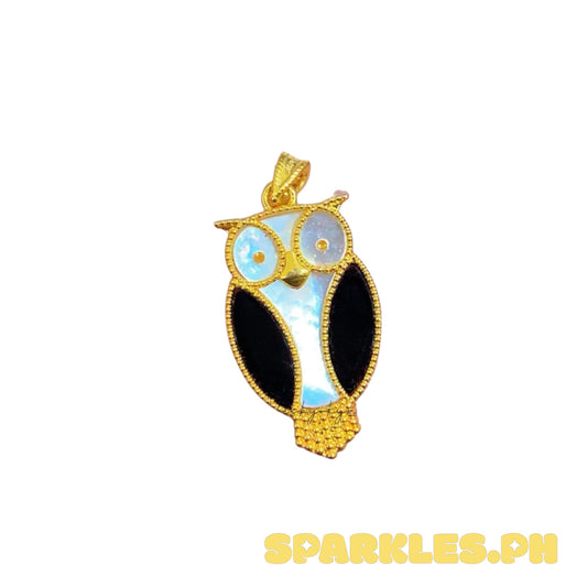 AMPAW/HOLLOW 18k Saudi Gold Owl Pendant
