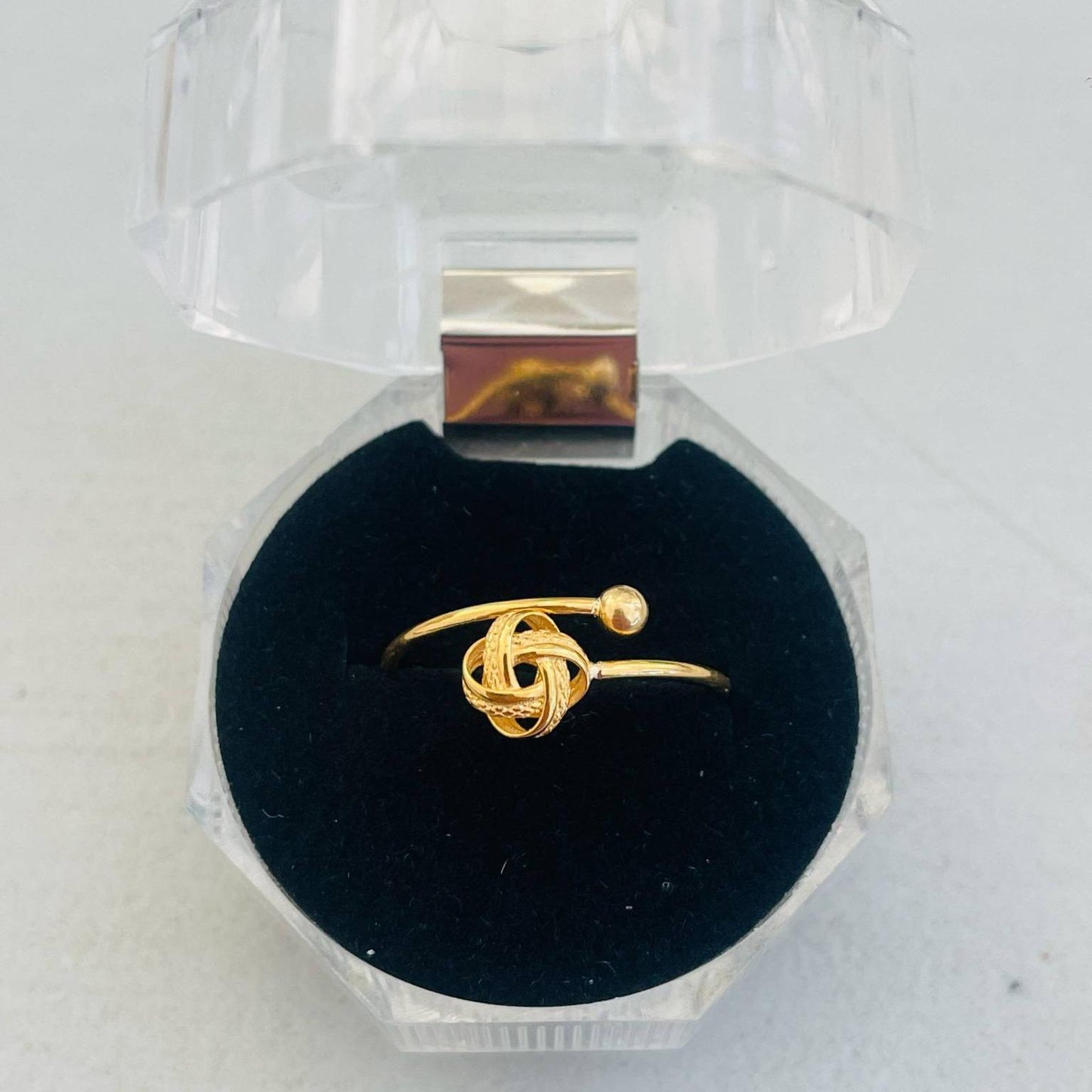 18k Saudi Gold Ensaimada Ring - SKU-HAIZSY8N