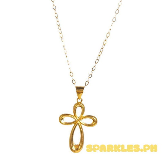 18k Saudi Gold Set Loop Cross + Tauco Chain lv1