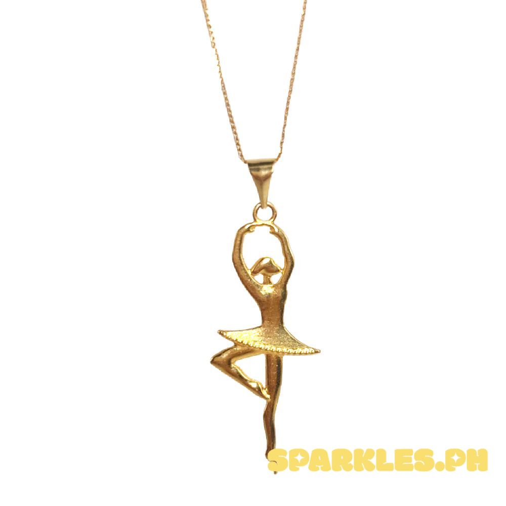 18k Saudi Gold Set Ballerina + Foxtail Chain 16"