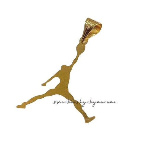 18k Saudi Gold Jordan Style Pendant - SKU-UG5Y66UO