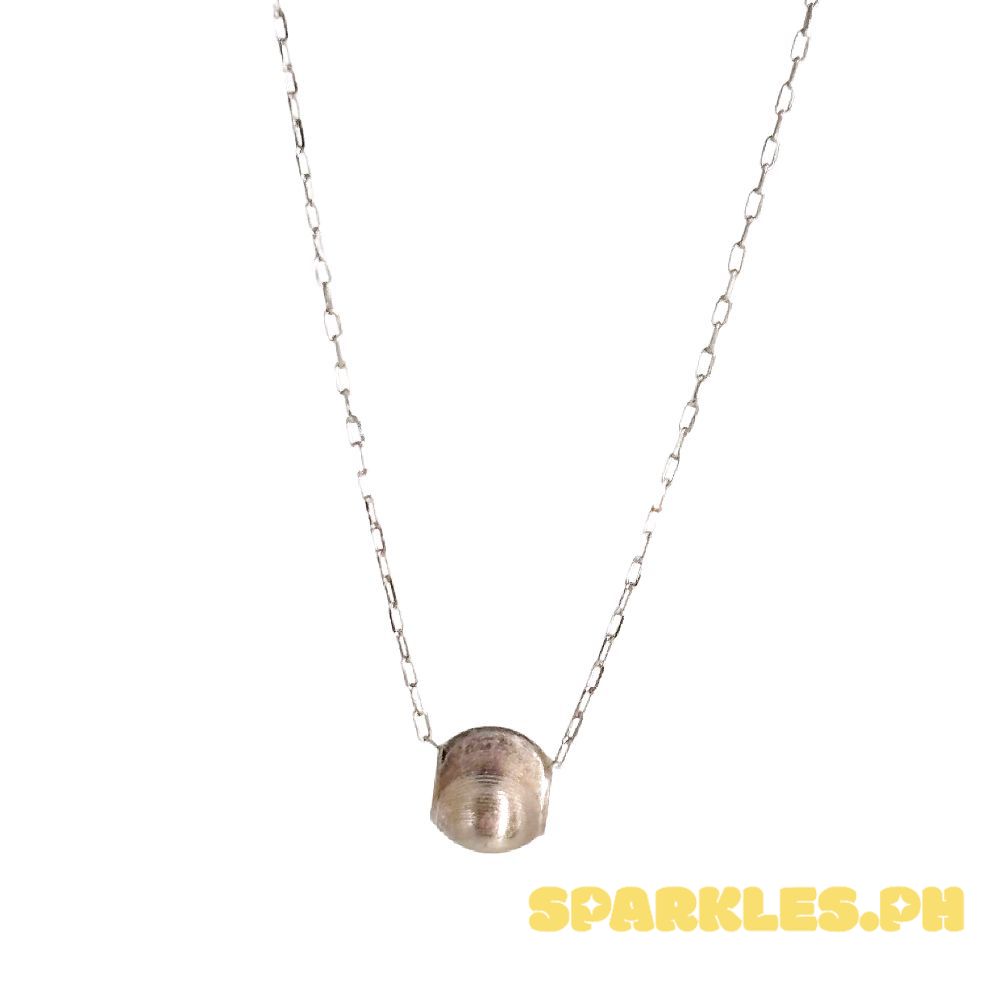 18k Saudi Gold Set White Gold Cat Eye + WG Karkar Chain 18"