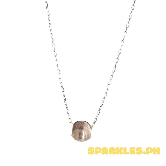 18k Saudi Gold Set White Gold Cat Eye + WG Karkar Chain 18"