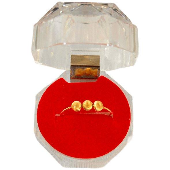 18k Saudi Gold Twisted Cat Eye Ring - SKU-NXERZ9Y