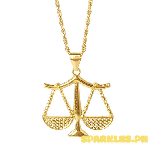 18k Saudi Gold Set Libra + Rope Chain 20"