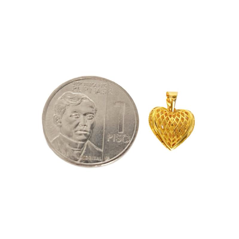 18k Saudi Gold Set Gabriella’s Heart + Figaru Chain 18”