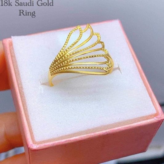 18k  Saudi Gold Angel's Wing Solid Pawnable