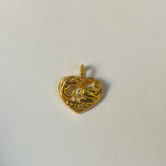 18k Saudi Gold Heart Dollfen Pawnable