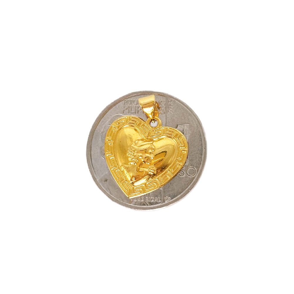 18k Saudi Gold Fenfen Queen Elizabeth Pendant - SKU-JCRMXNMT