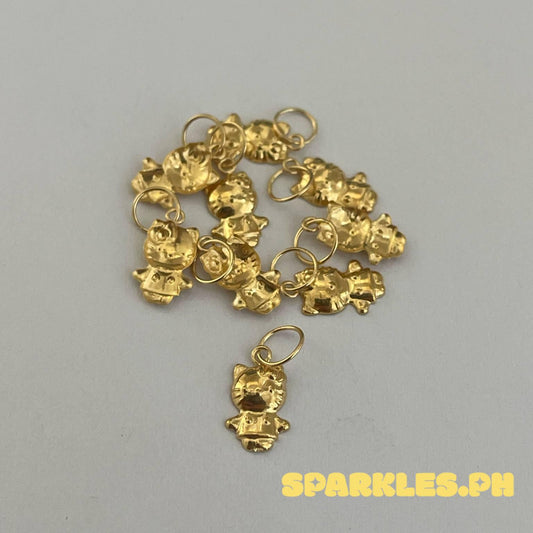 18k Saudi Gold Kitty Pendant - SKU-48CPQBXC
