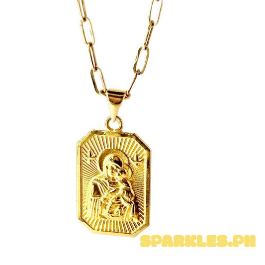 18k Saudi Gold Set Devotion + Micro Paperclip Makapal  22"