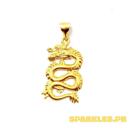 18k Saudi Gold Spiral Dragon - SKU-9W50G8Z6