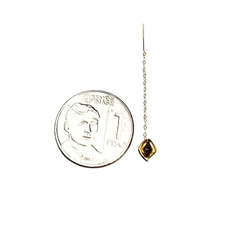 18k Saudi Gold Diamond Tictac Earring - SKUMR1326EAR4