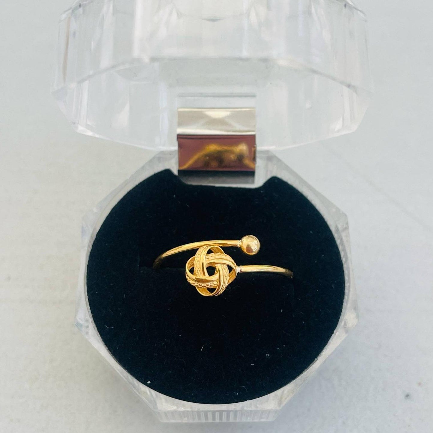 18k Saudi Gold Ensaimada Ring - SKU-HAIZSY8N