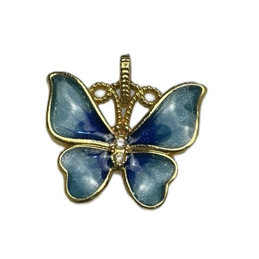 Fairy Butterfly Pendant 18k Saudi Gold Lightweight