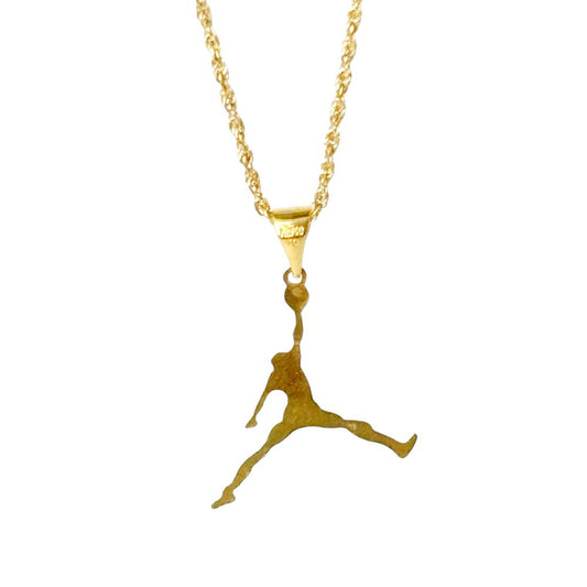 18k Saudi Gold Set Jordan Style + Rope Chain 16"