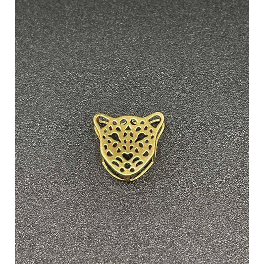 18k Saudi Gold .49 g  Per Gram Plain Panther Pendant Solido Pawnable