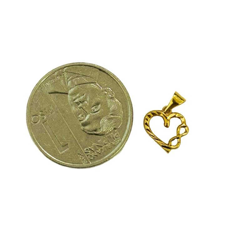 18k Saudi Gold Set  Infinity Heart+ Tauco Chain lv1