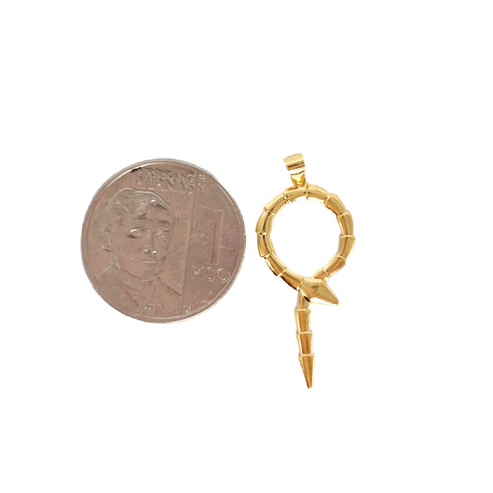 18k Saudi Gold Set Serpentine + Micro Paperclip Makapal 20"